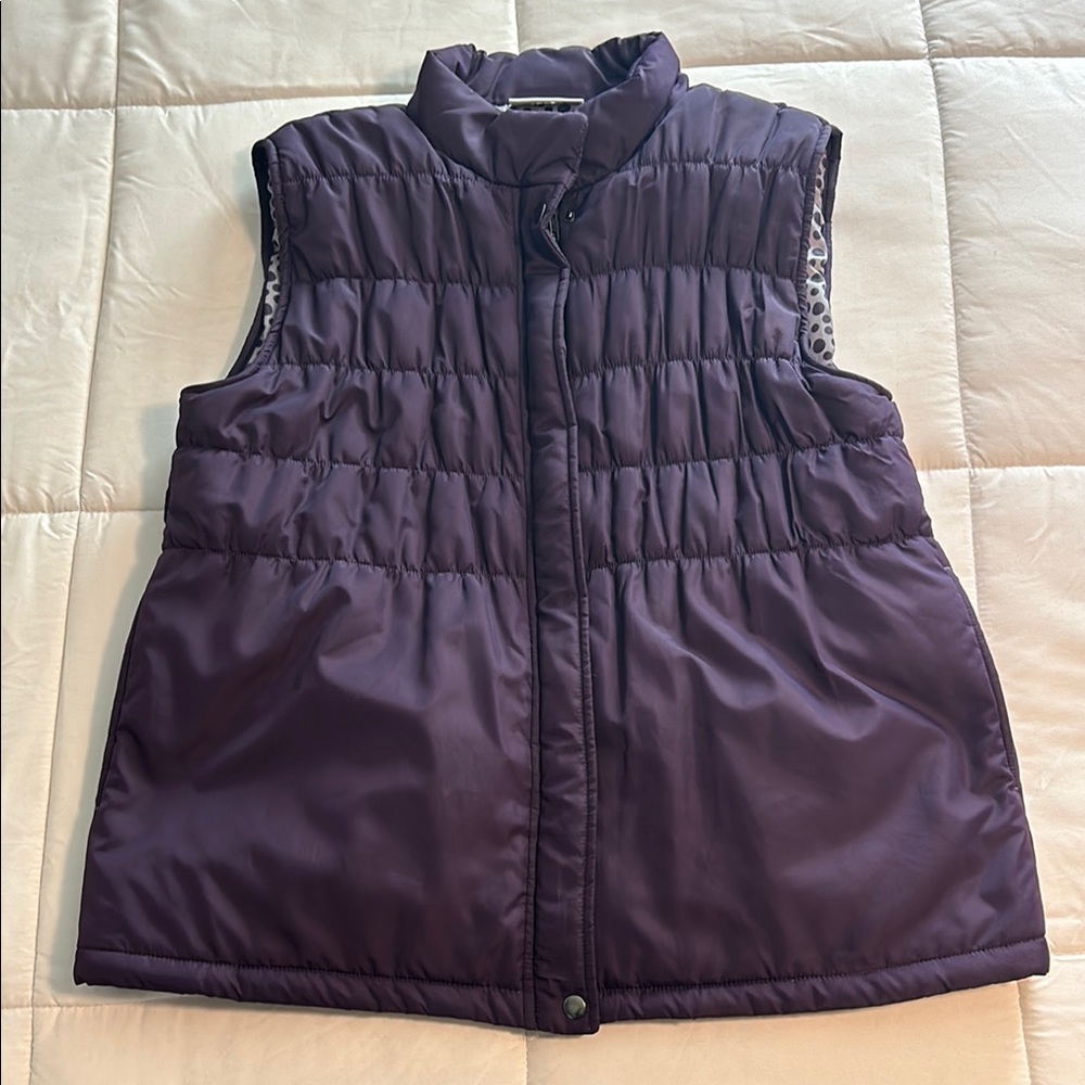 Northstyle Vest Women’s Purple Zip-up Two Side Pockets - Picture 1 of 9
